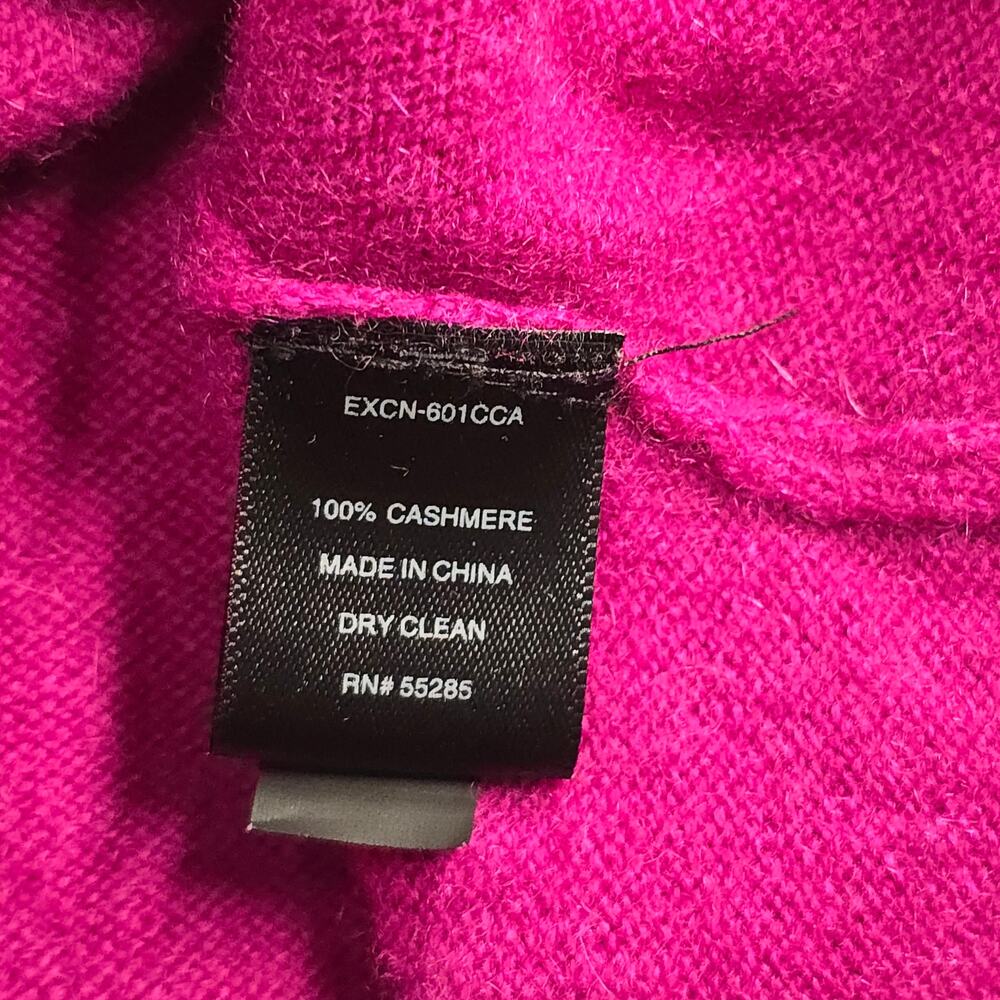 Express 100% Cashmere Sweater Women's Sz S Pink Dolman Sleeve Minimalist Luxury - Picture 8 of 9